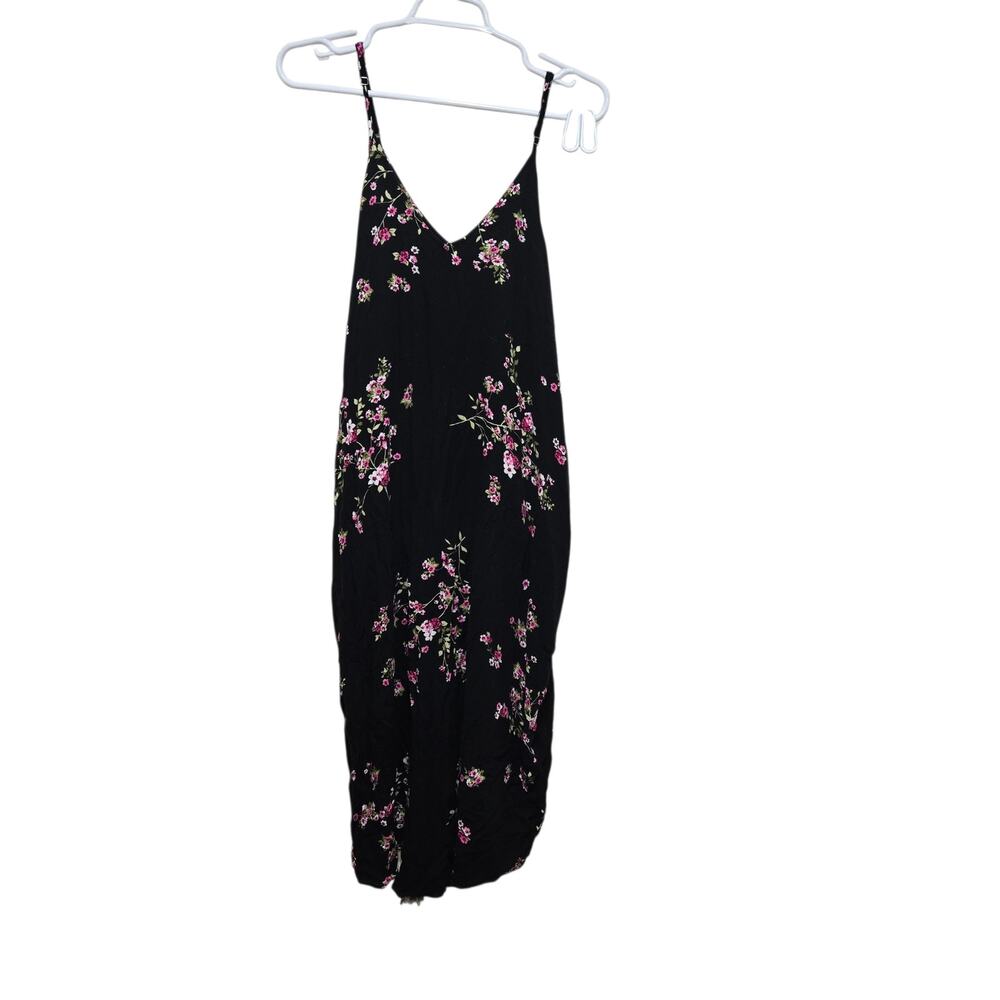 Love Stitch Floral Spaghetti Strap Swing Midi Dress M/L Boho